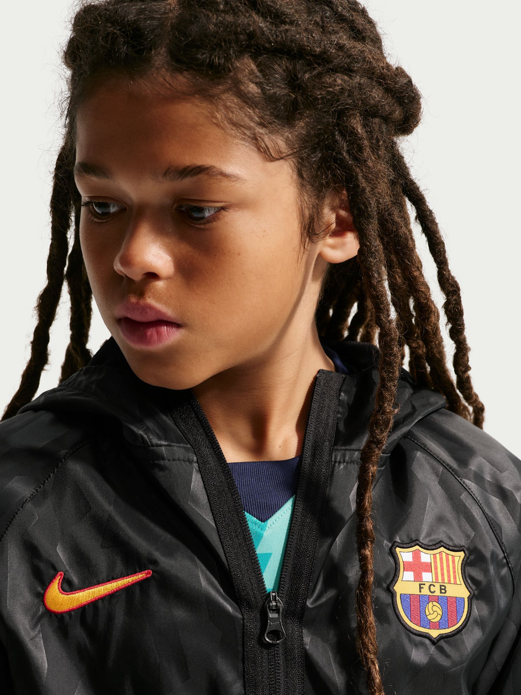 Junior anthem jacket third FC Barcelona 26/27
