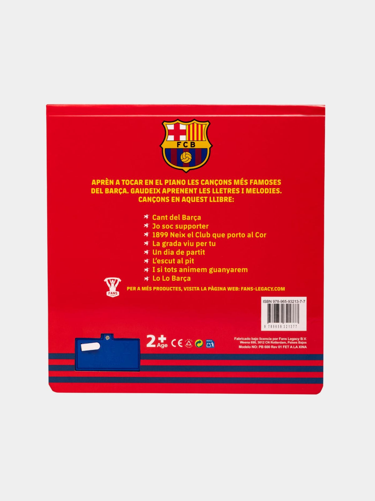 FC Barcelona Piano Book Les Melodies Del Barça