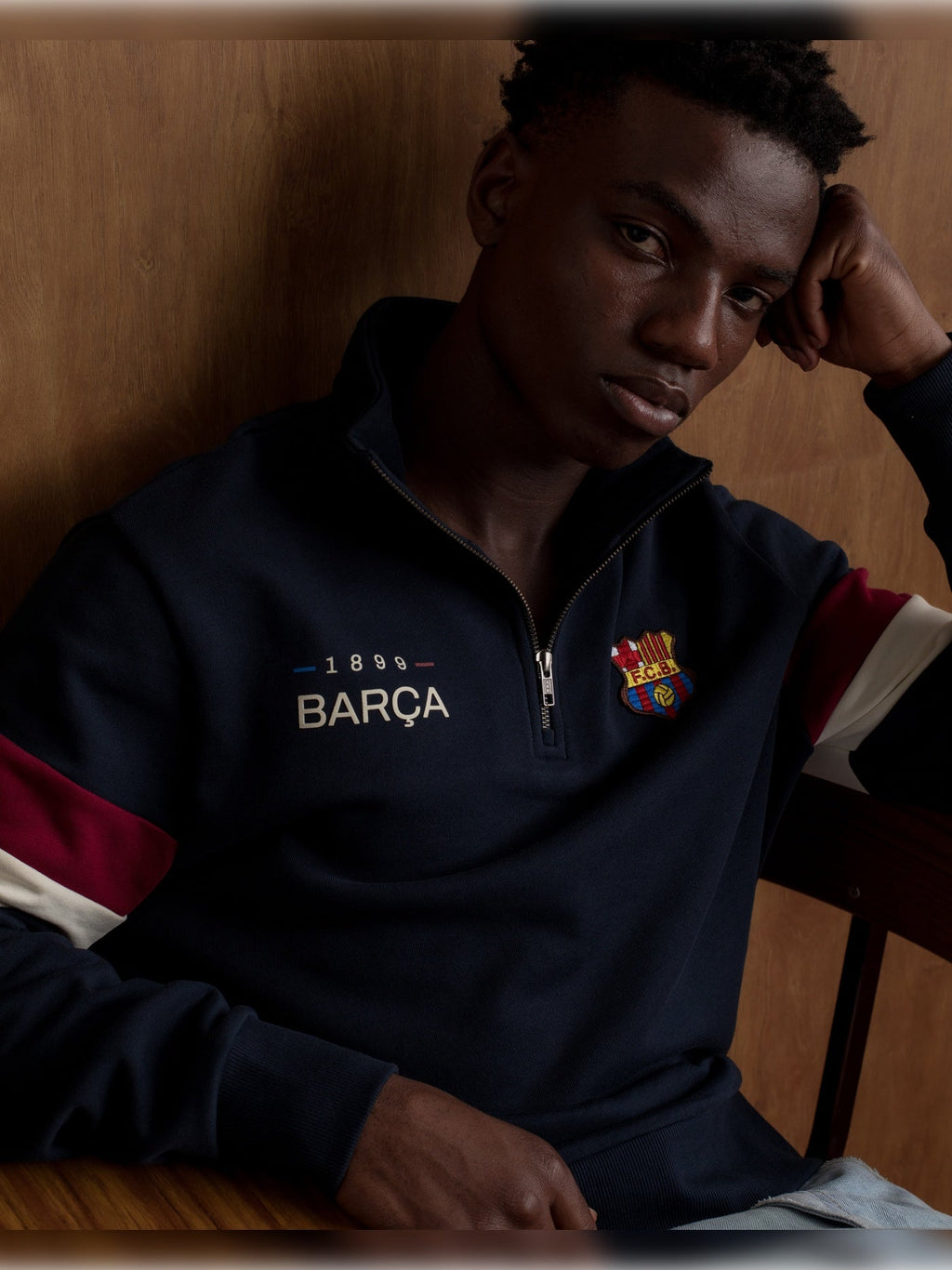 Sweatshirt Retro Navy 1899 - FC Barcelona