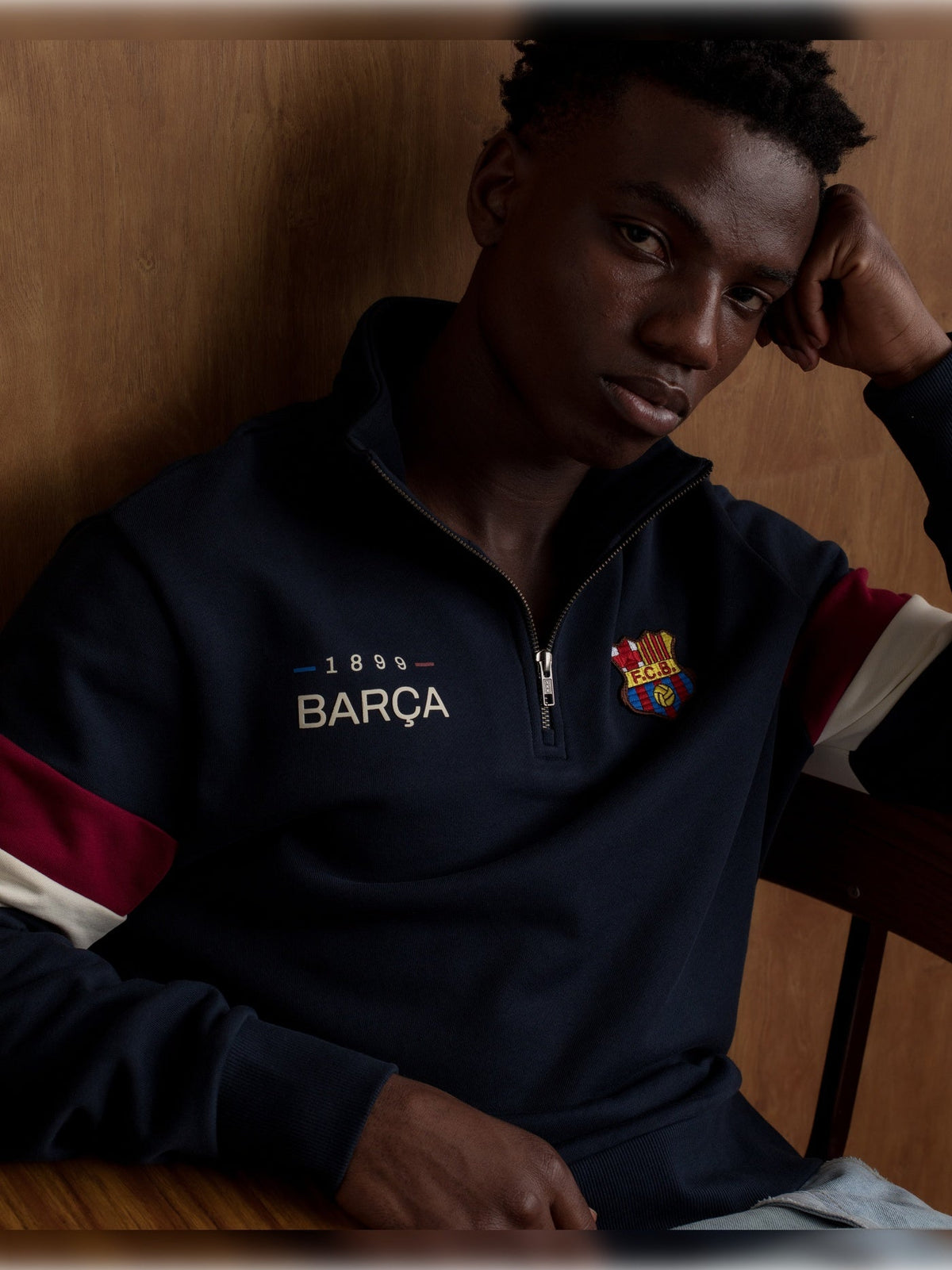 Sweatshirt Retro Navy 1899 - FC Barcelona