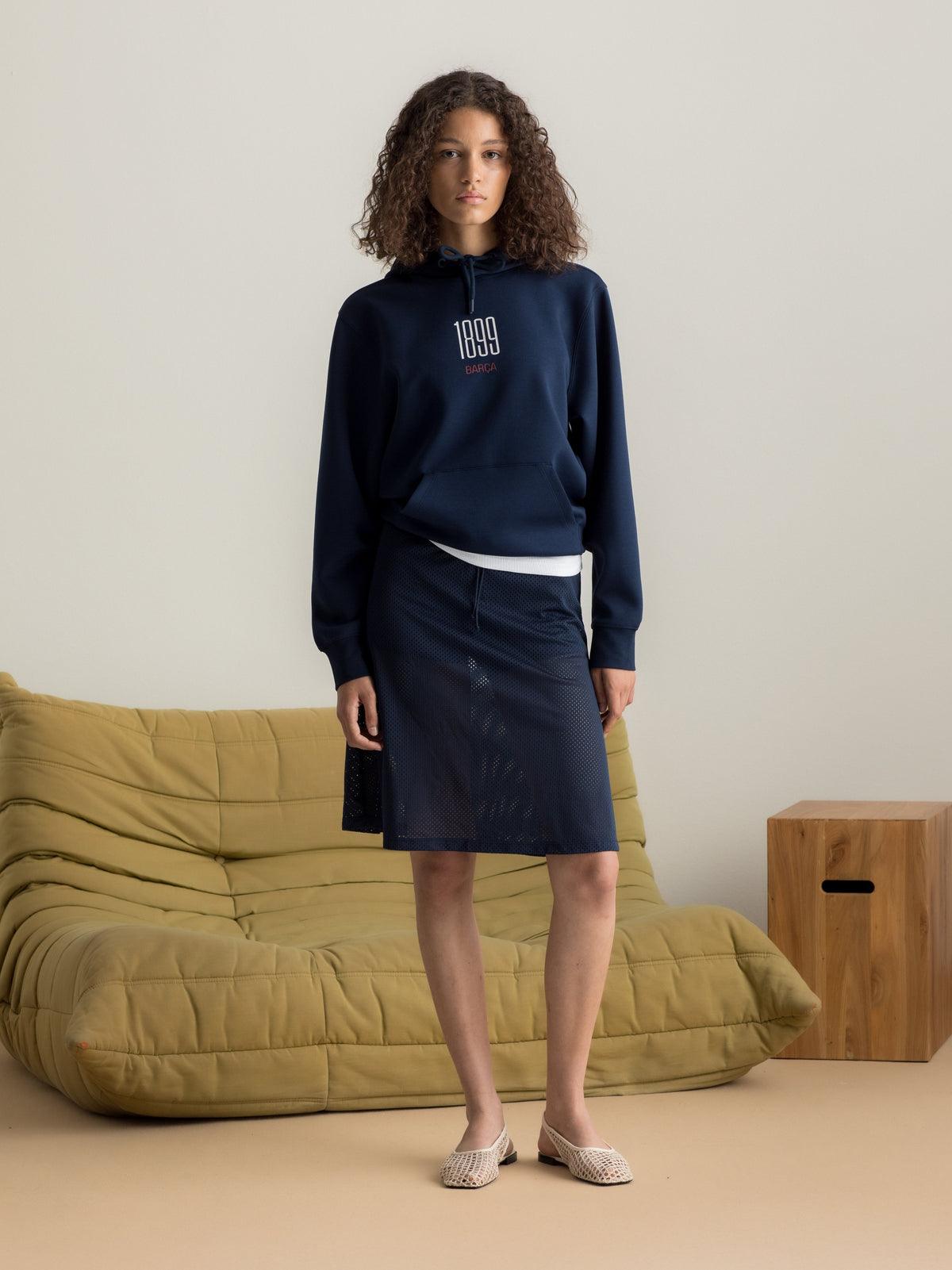 Hoodie Atemporal Navy Barça