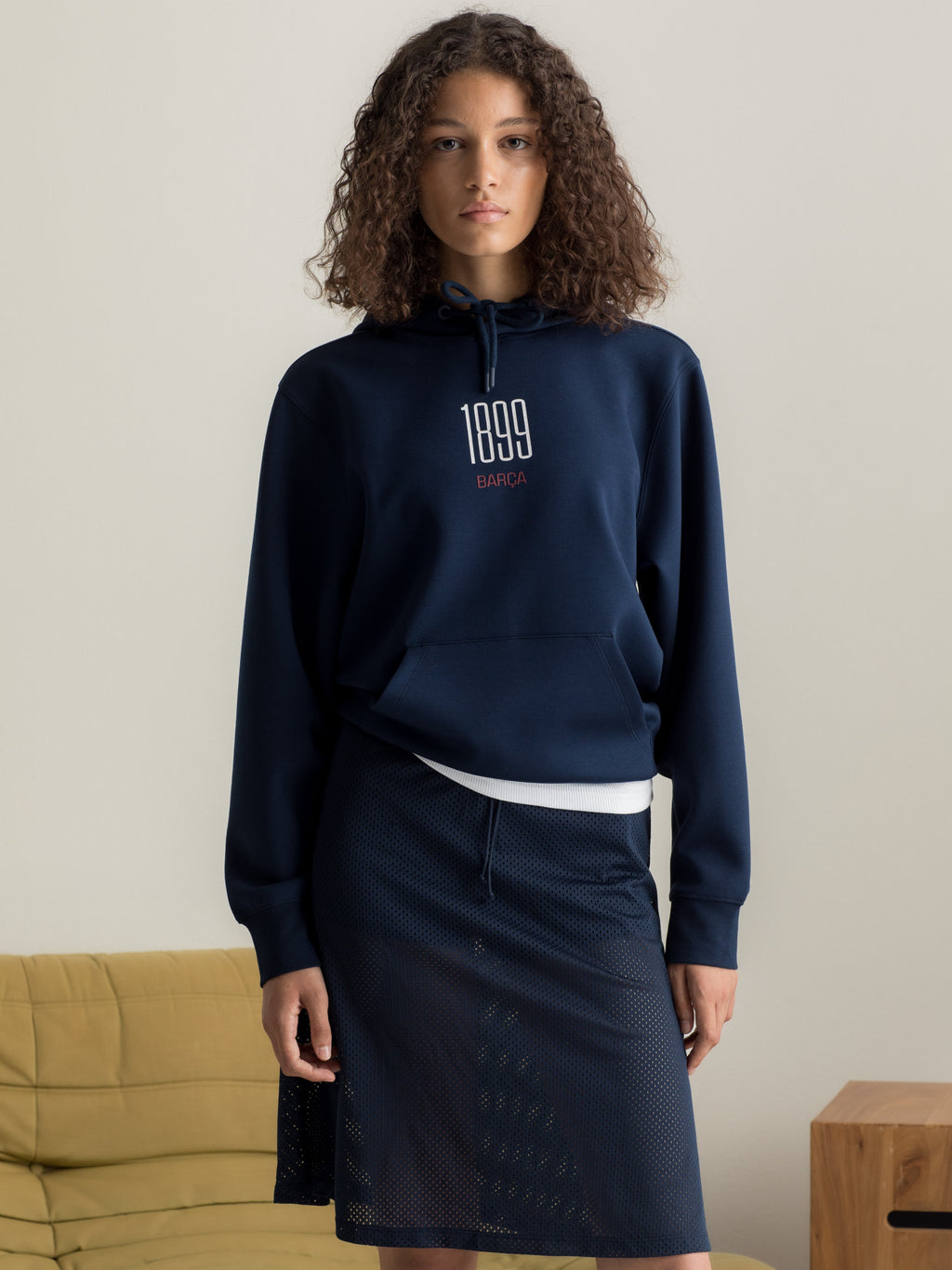 Hoodie Atemporal Navy Barça