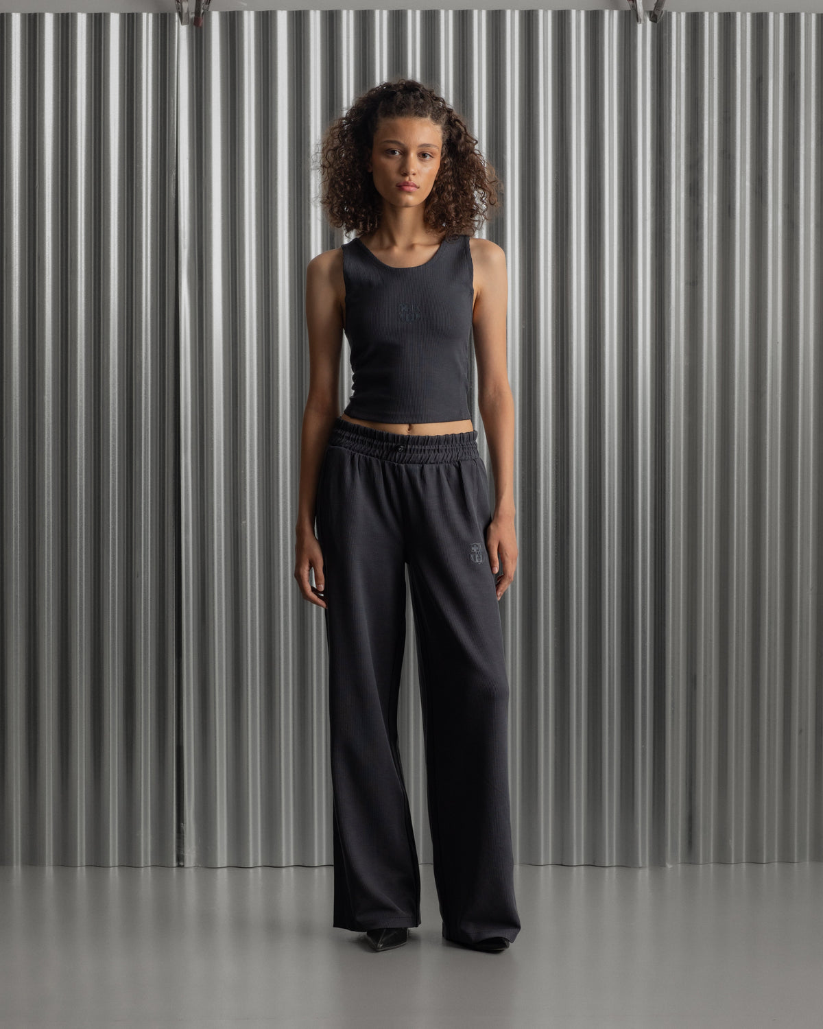 Pants Wide Grey Barça Essentials - Women