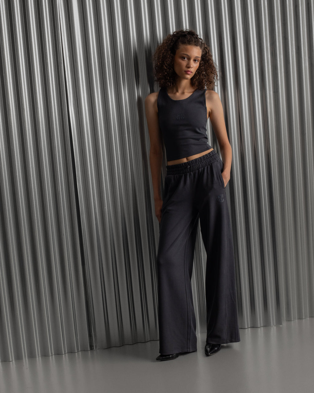 Pants Wide Grey Barça Essentials - Women
