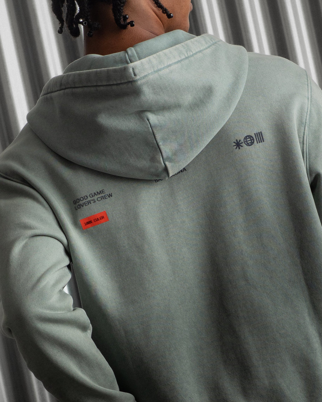 Hoodie Zip Green Barça Essentials