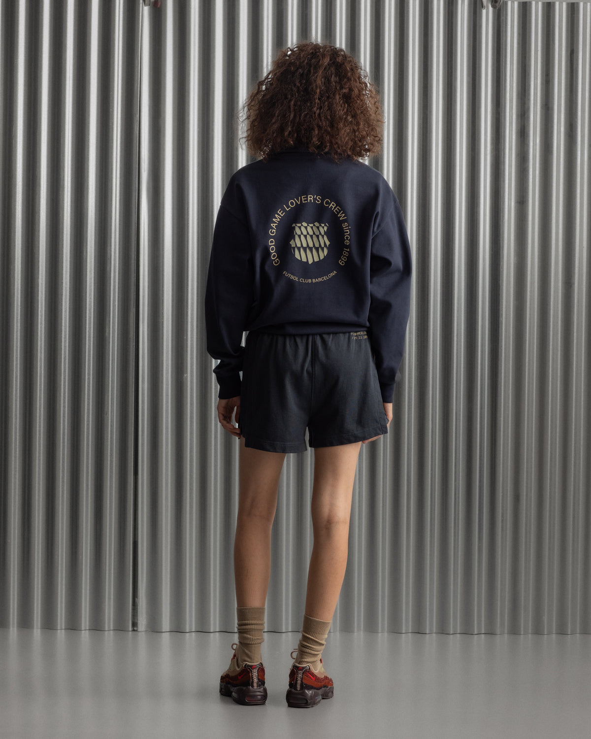Short Navy Barça Essentials - Women