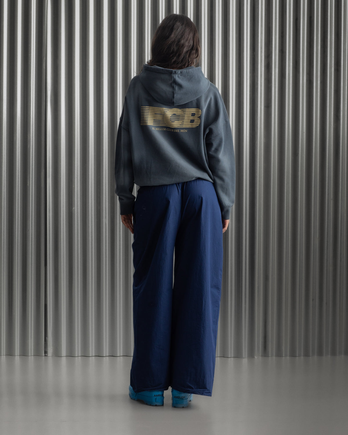 Hoodie Navy Barça Essentials - Women