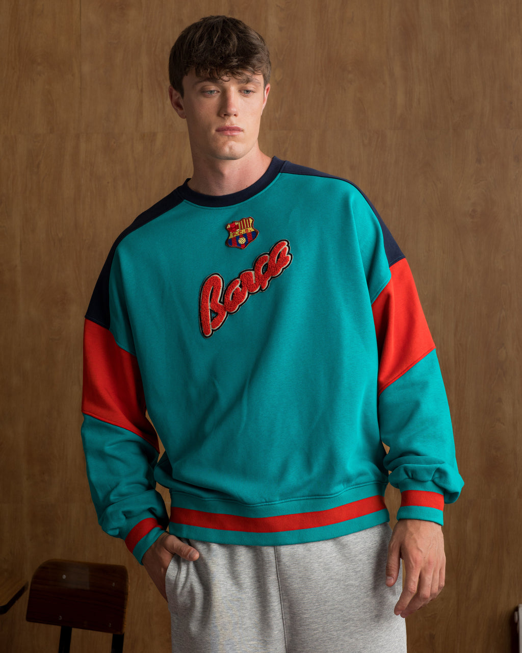 Crew Retro 1899 Turquoise Barça