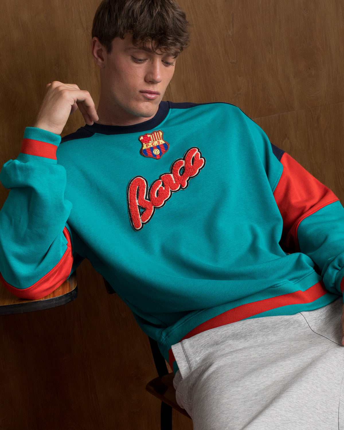 Crew Retro 1899 Turquoise Barça