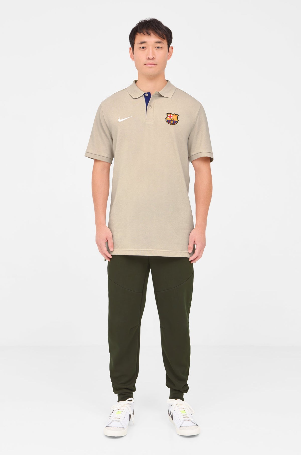 Polo crest beige Barça Nike