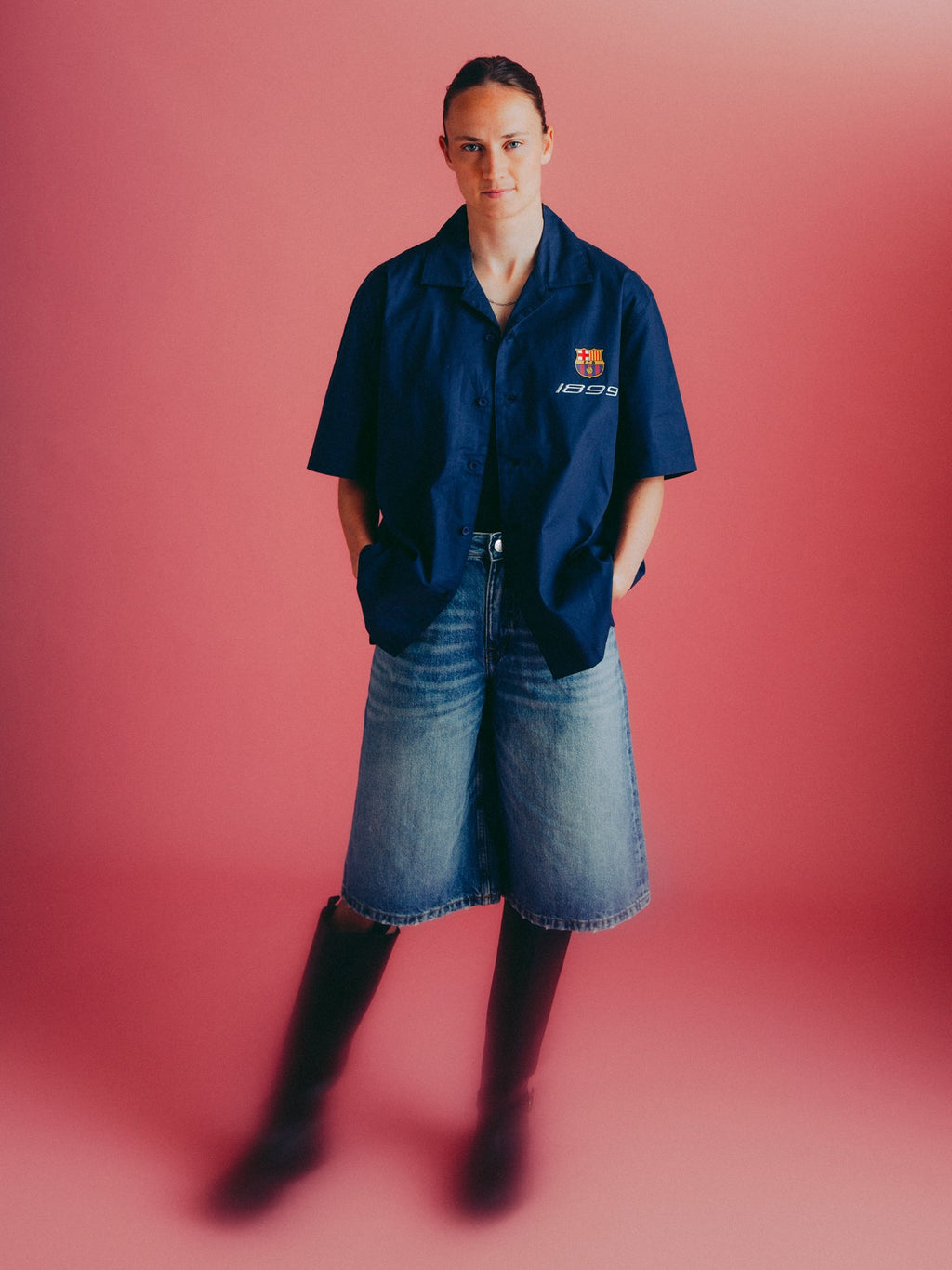 Shirt navy Festival Barça - Oversize