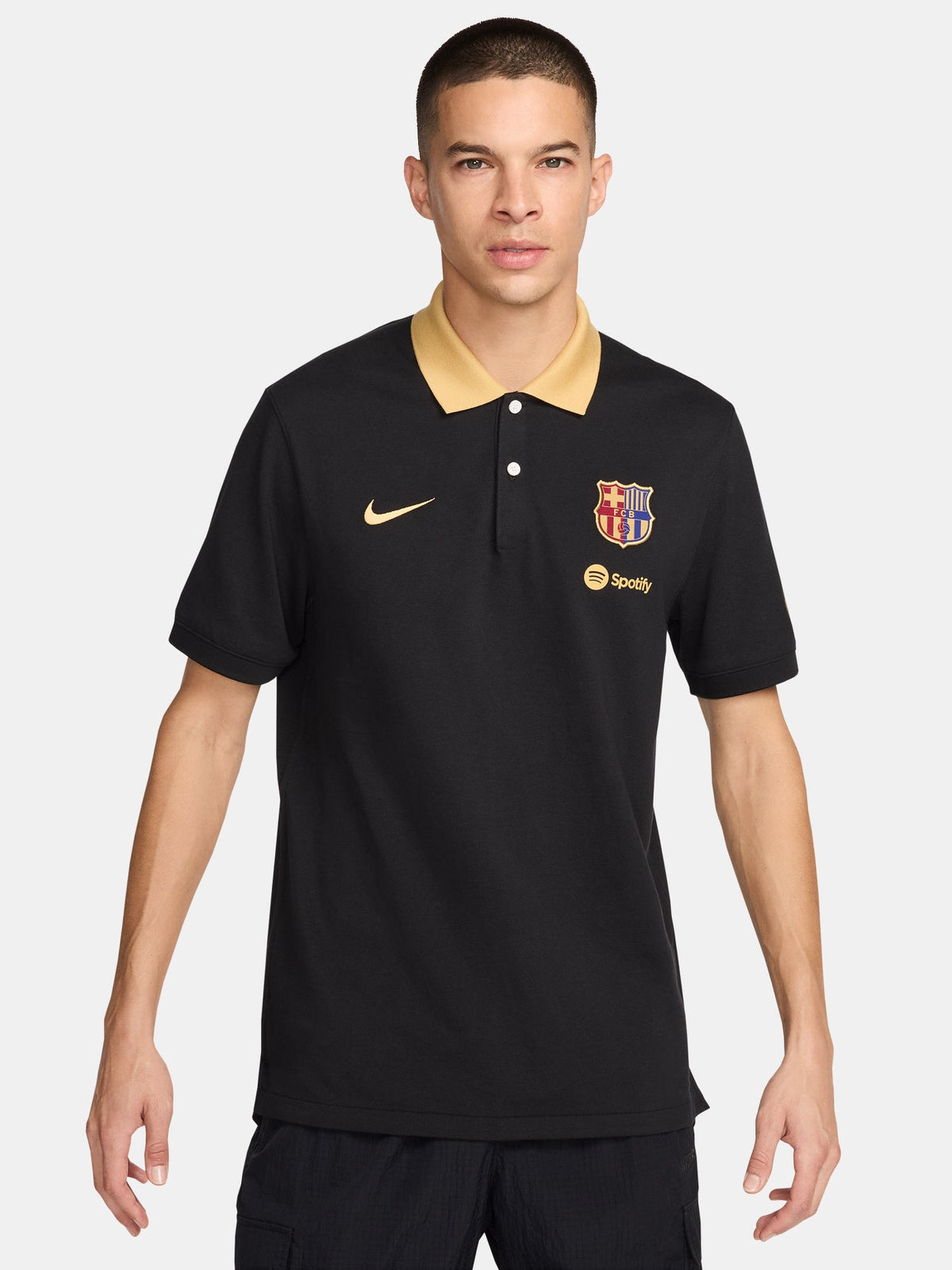 Polo crest black Barça Nike