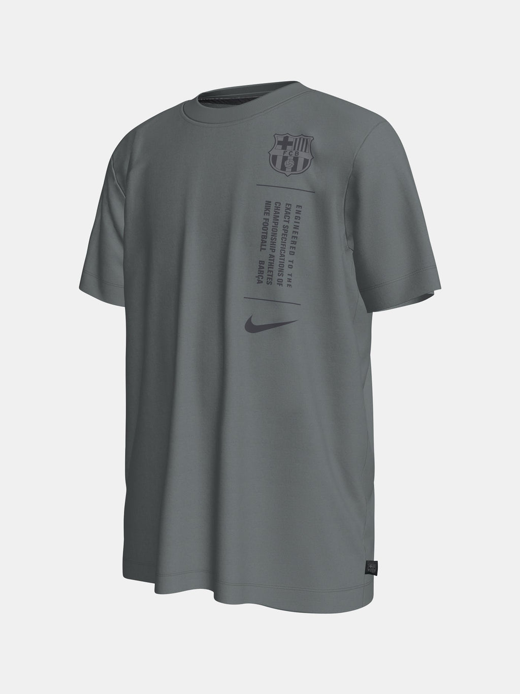 Tee Junior Barça Nike grey