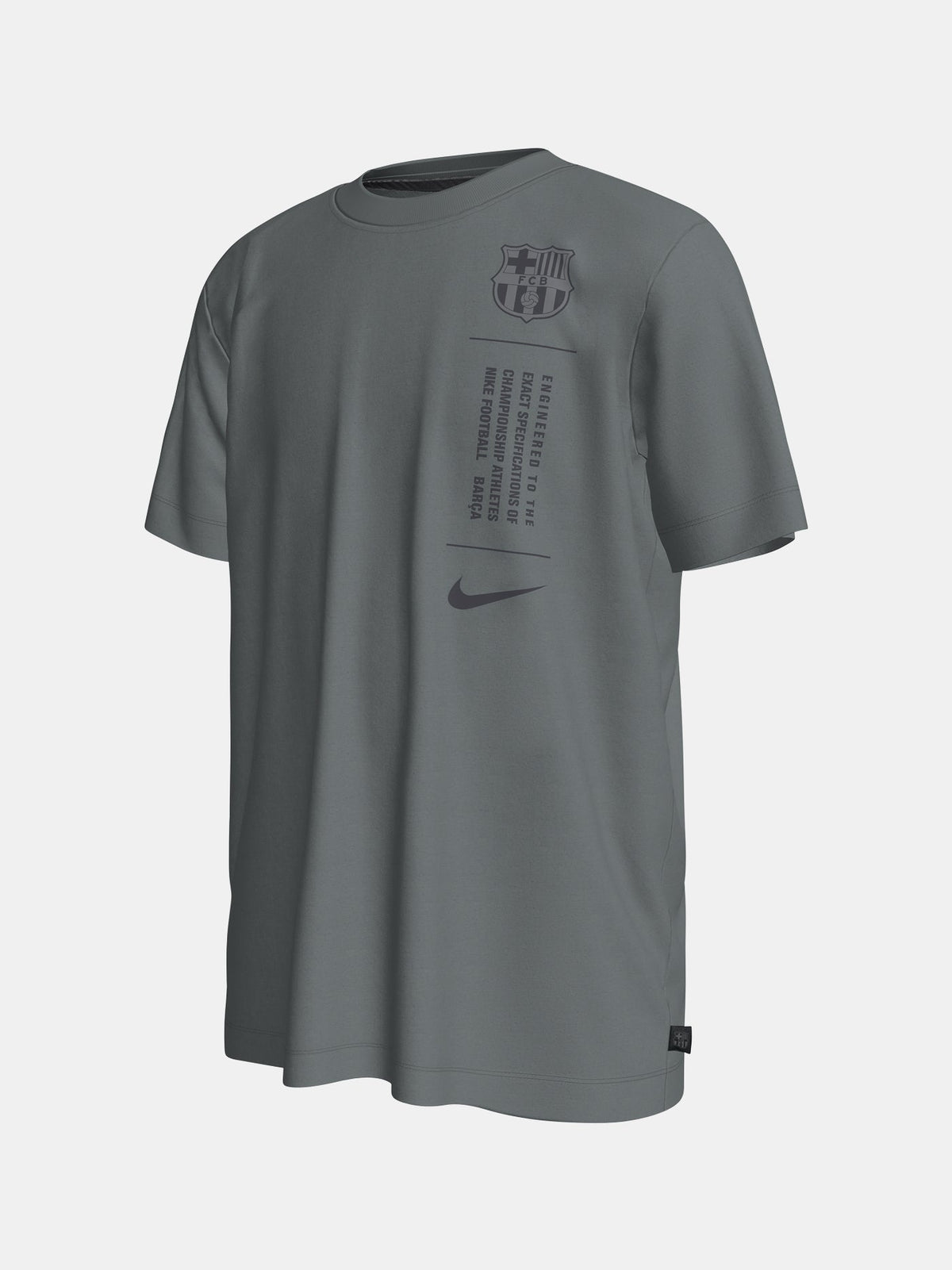 Tee Junior Barça Nike grey