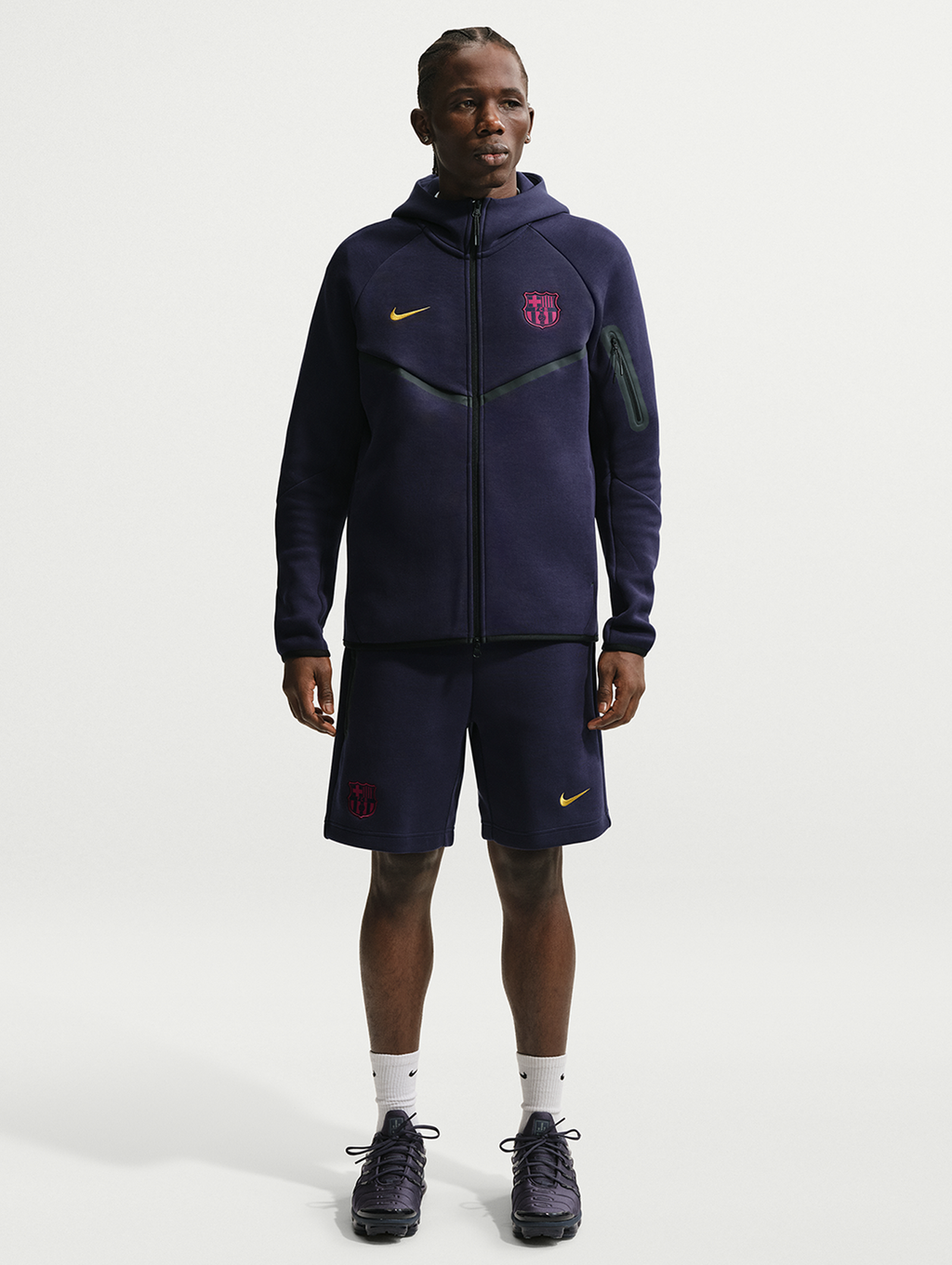 Men's short tech fleece Barça Nike