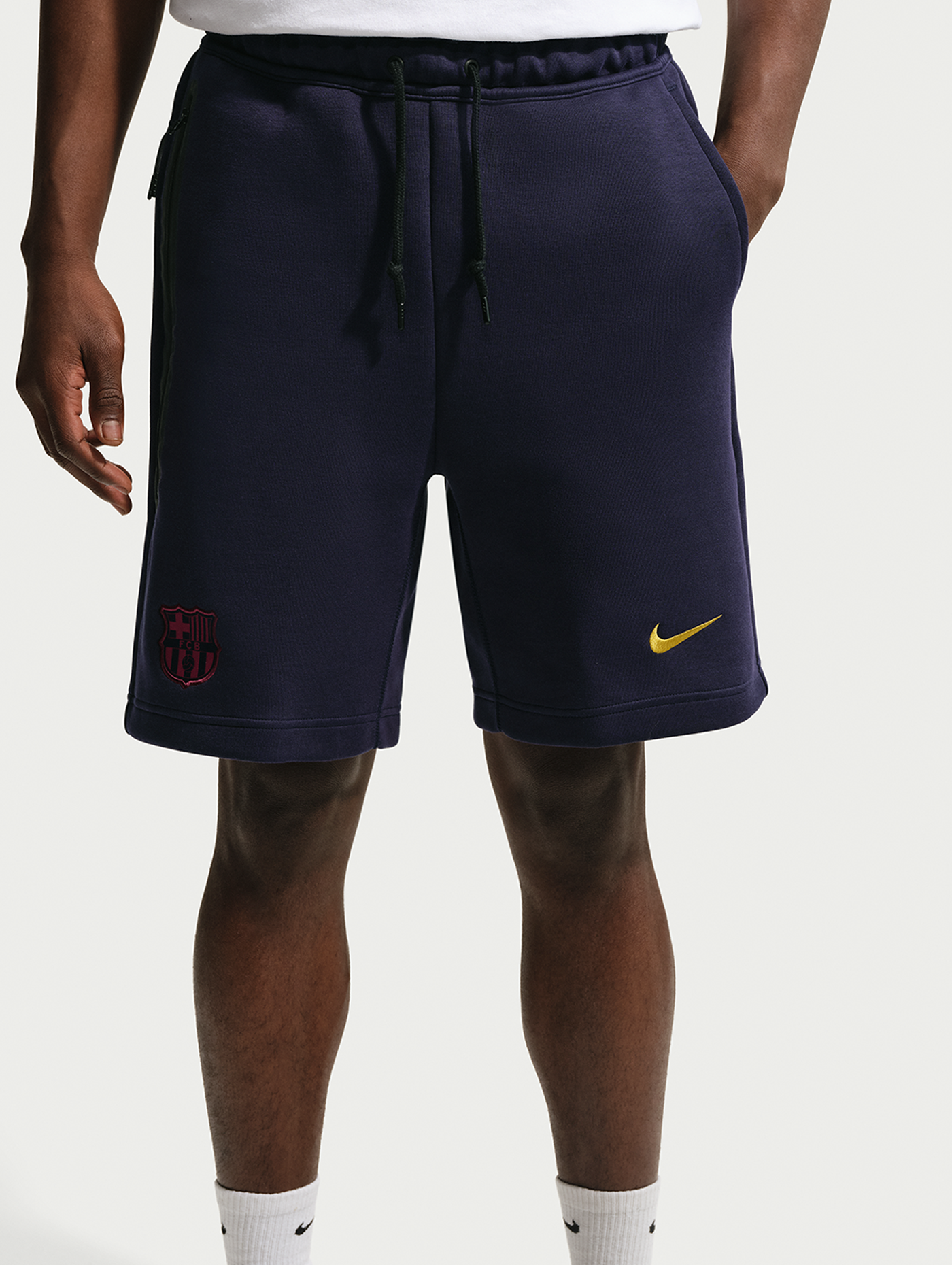 Men's short tech fleece Barça Nike