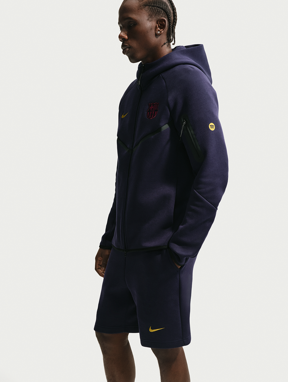 Men's short tech fleece Barça Nike