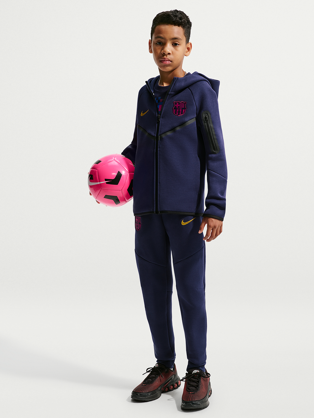 Junior hoodie tech fleece Barça Nike