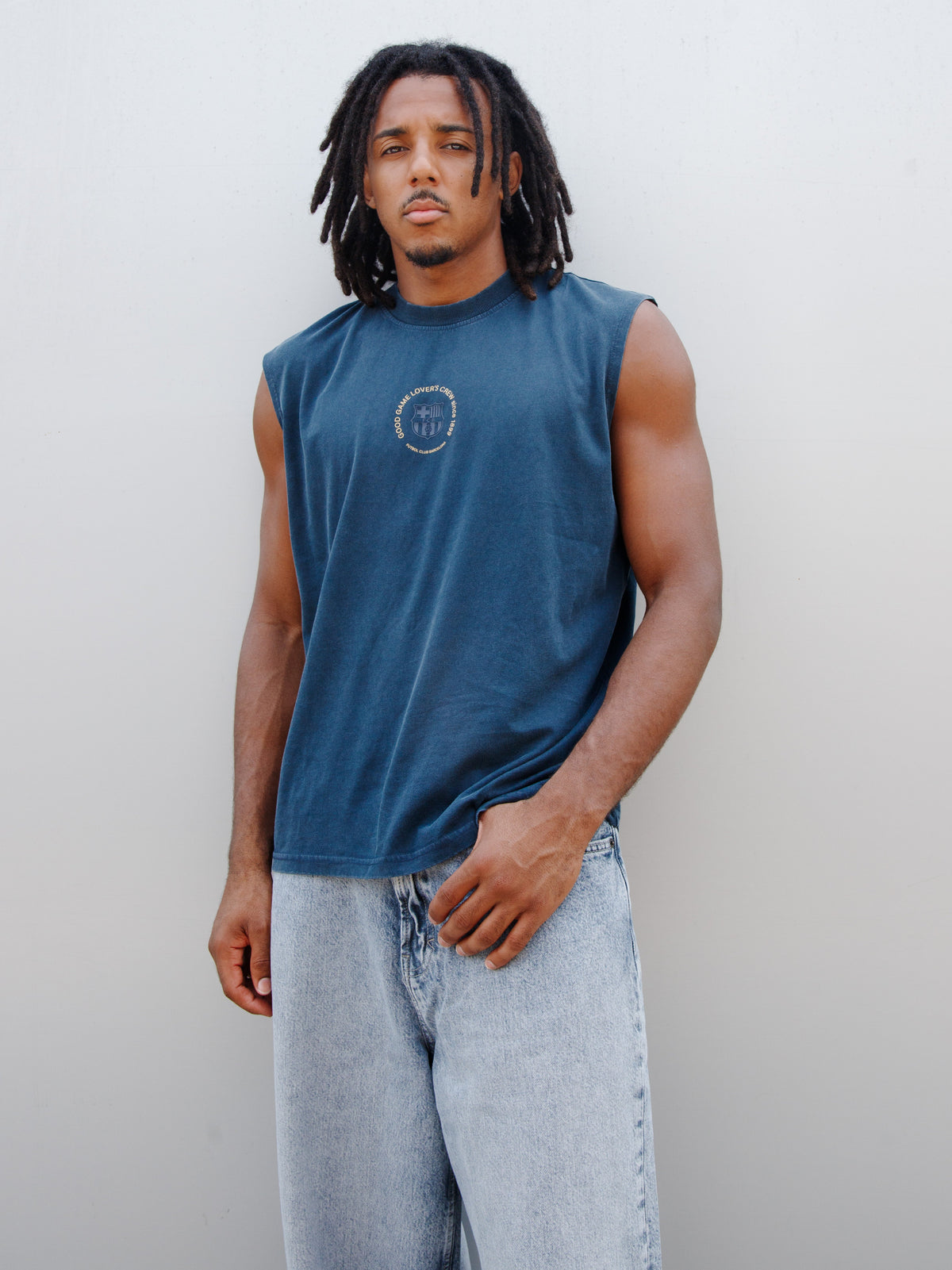 Tank Top Navy Barça Essentials