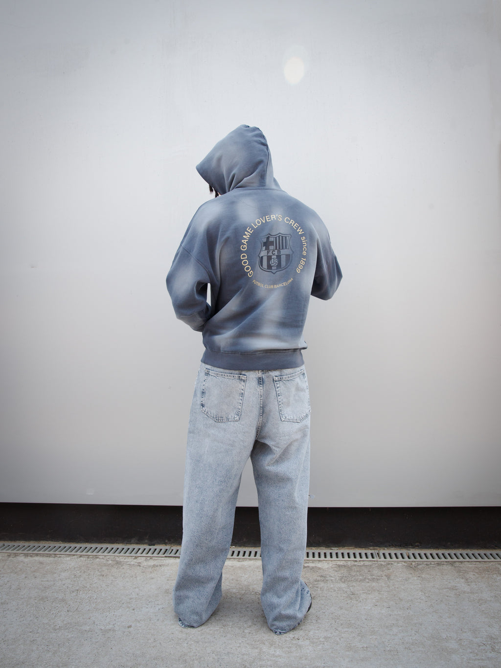 Hoodie Navy Barça Essentials