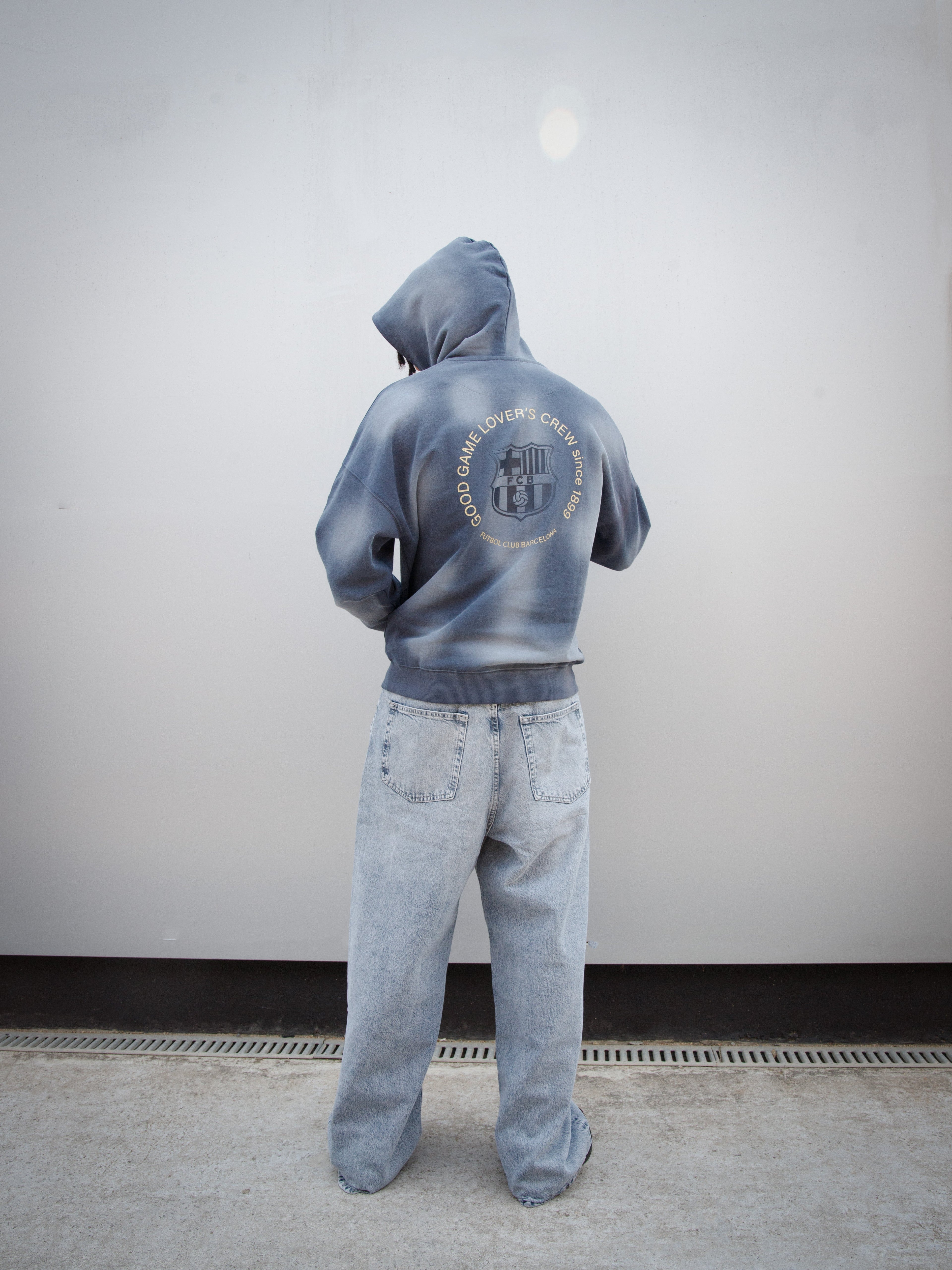 Hoodie Navy Barça Essentials
