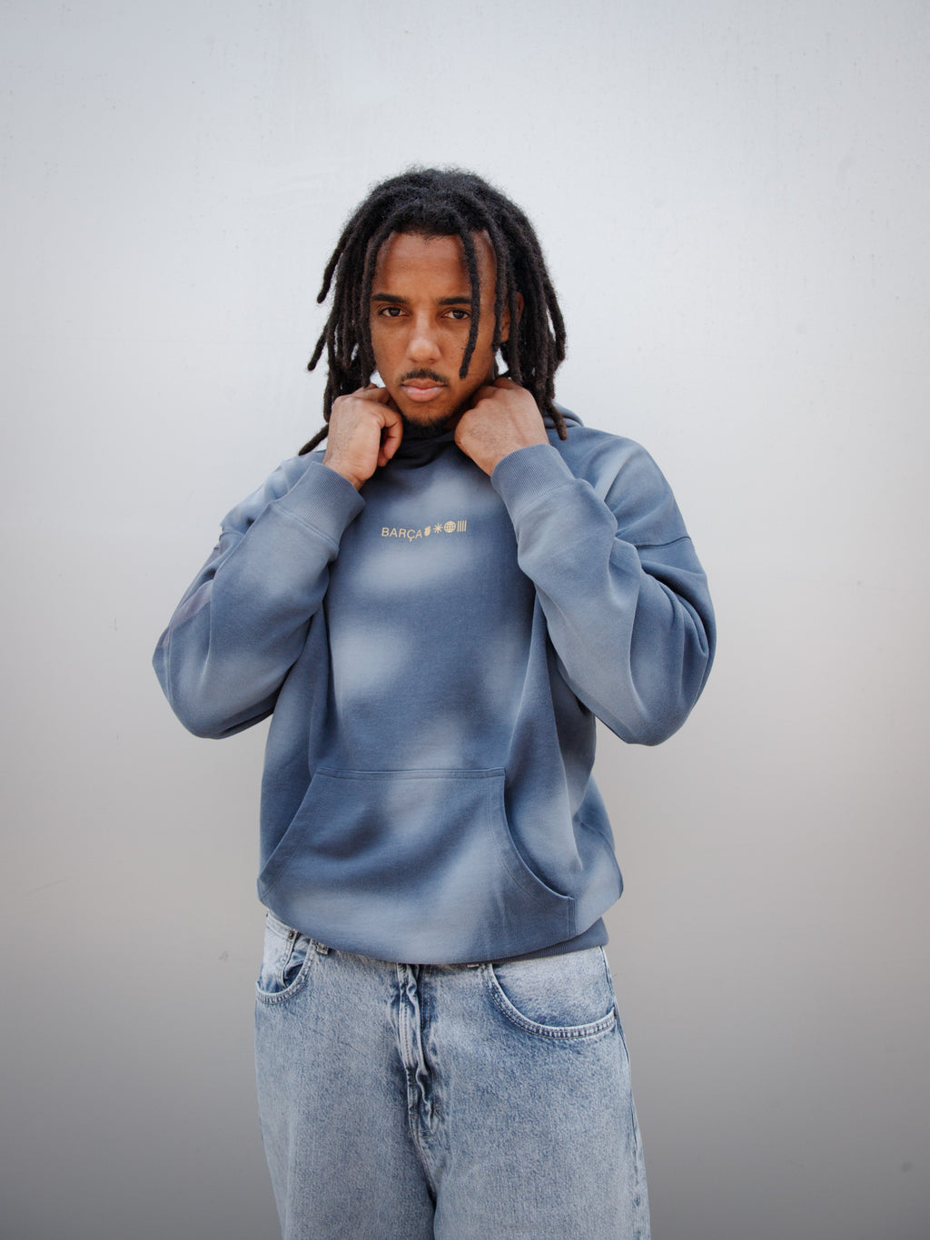 Hoodie Navy Barça Essentials
