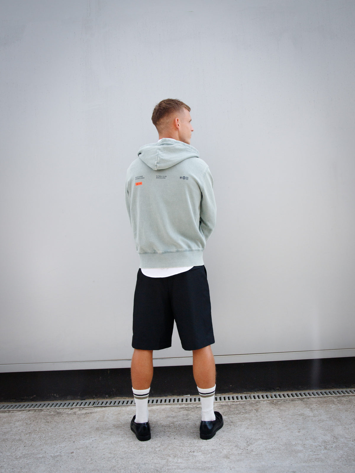 Hoodie Zip Green Barça Essentials