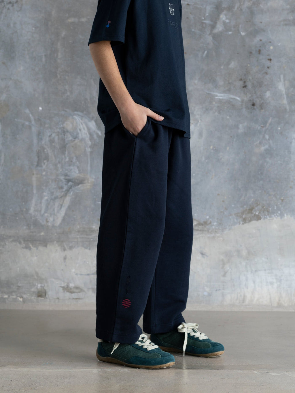Pants Junior Navy Barça Organic Goals