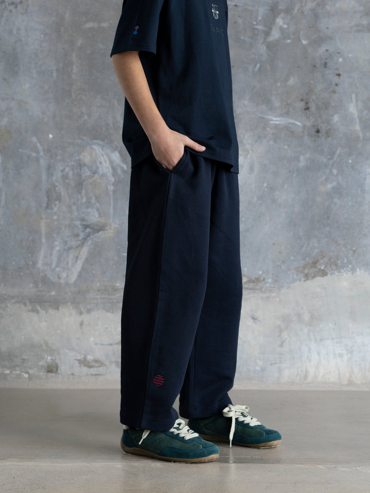 Pants Junior Navy Barça Organic Goals