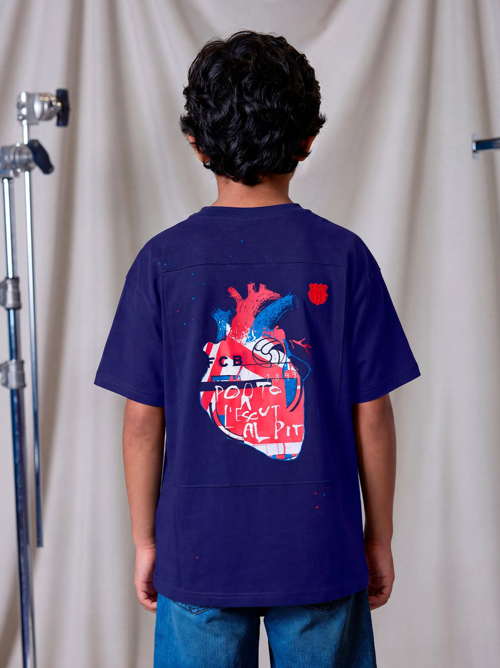 T-Shirt Junior FC Barcelona x LCDC – Cor Culer