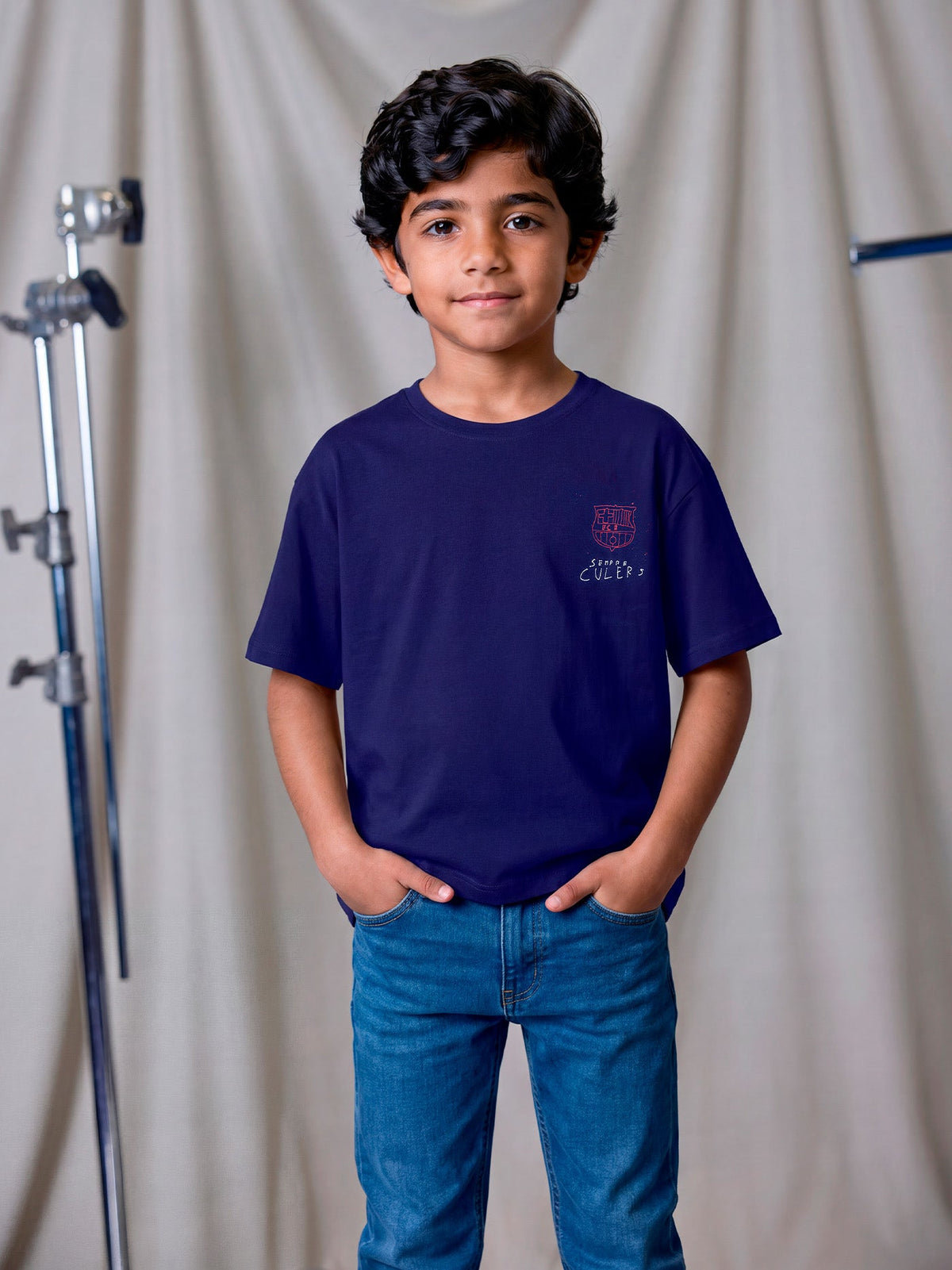T-Shirt Junior FC Barcelona x LCDC – Cor Culer