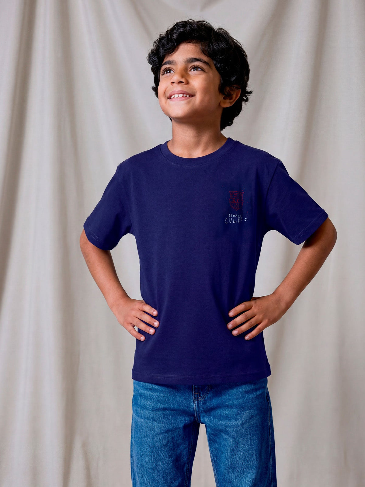 T-Shirt Junior FC Barcelona x LCDC – Cor Culer