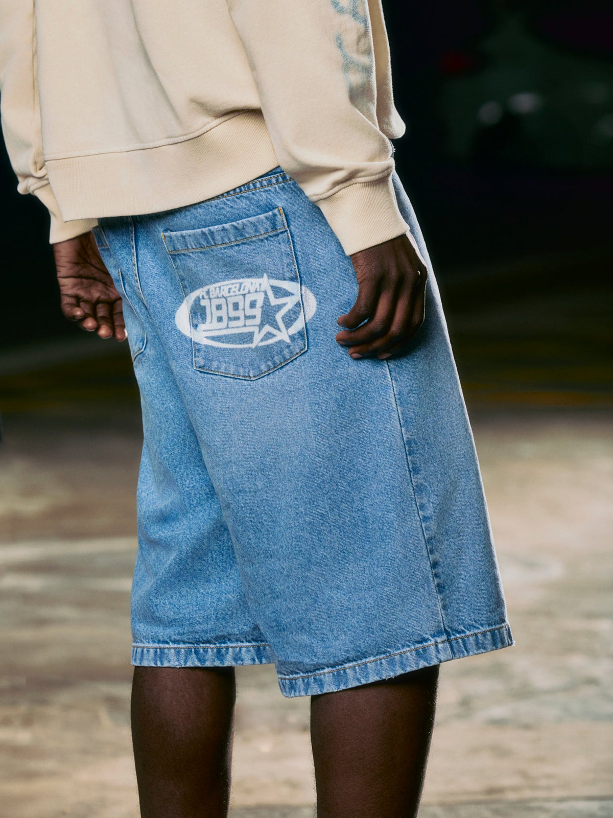 Short Denim Racing Barça