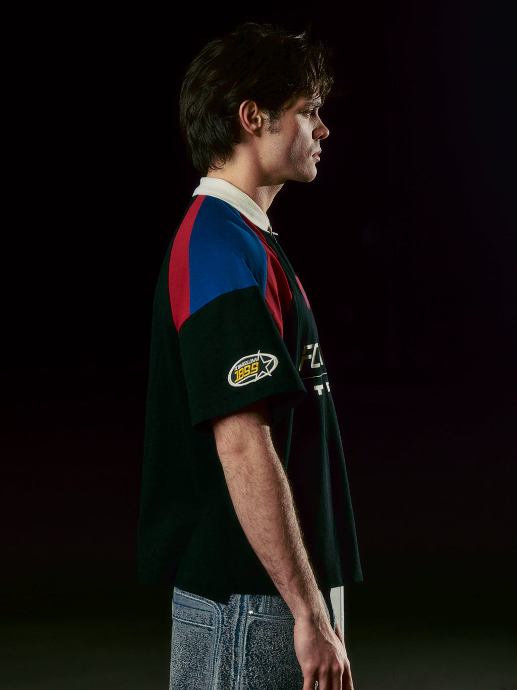 Polo Half Zip Antracite Racing Barça
