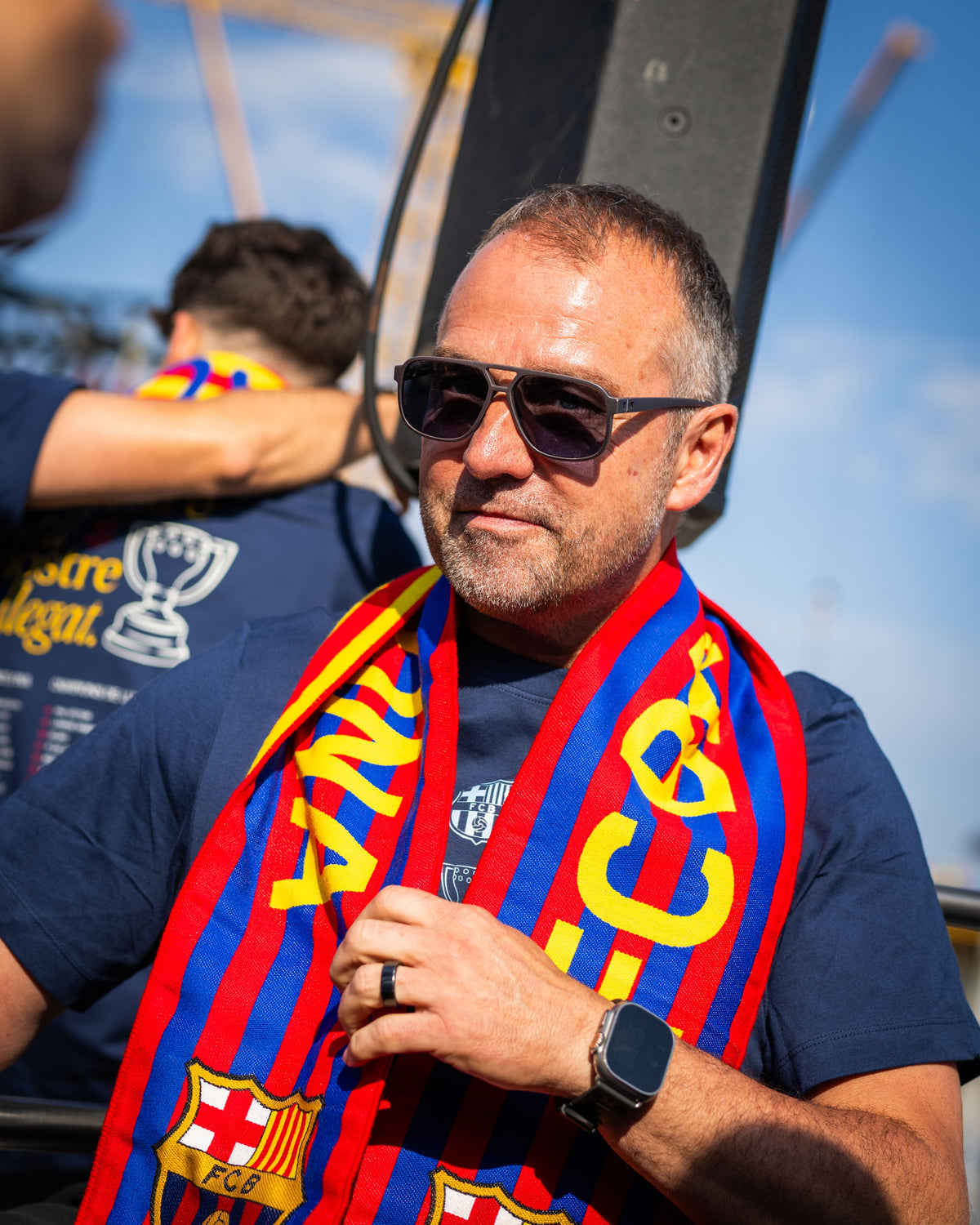 Double scarf blaugrana